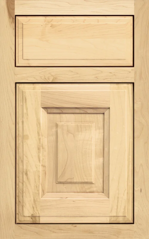 Medallion Calistoga Platinum inset cabinet door in natural maple