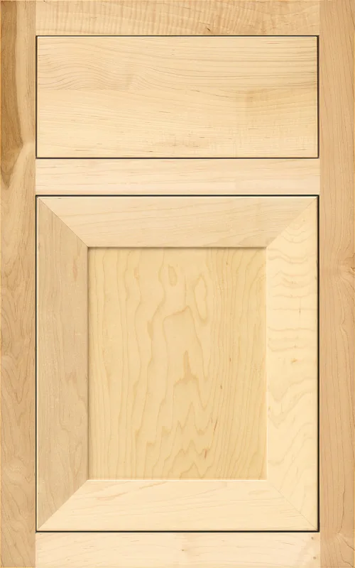 Medallion Harlan Platinum inset cabinet door in natural maple