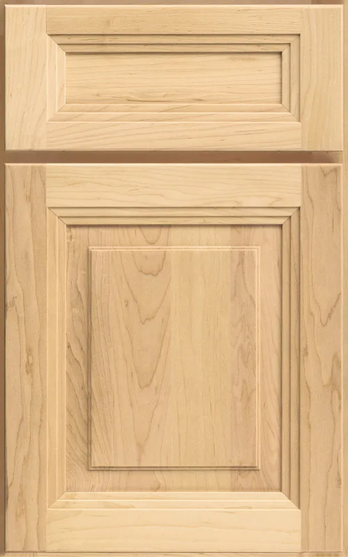 Medallion Craftsman Raised Panel cabinet door face in natural maple, a raised panel style available through our Medallion line