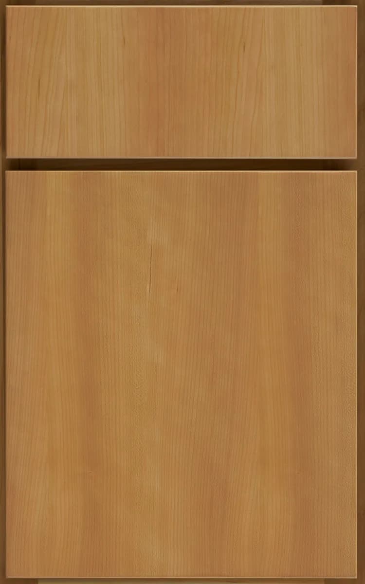 Medallion Bella slab cabinet door in natural cherry