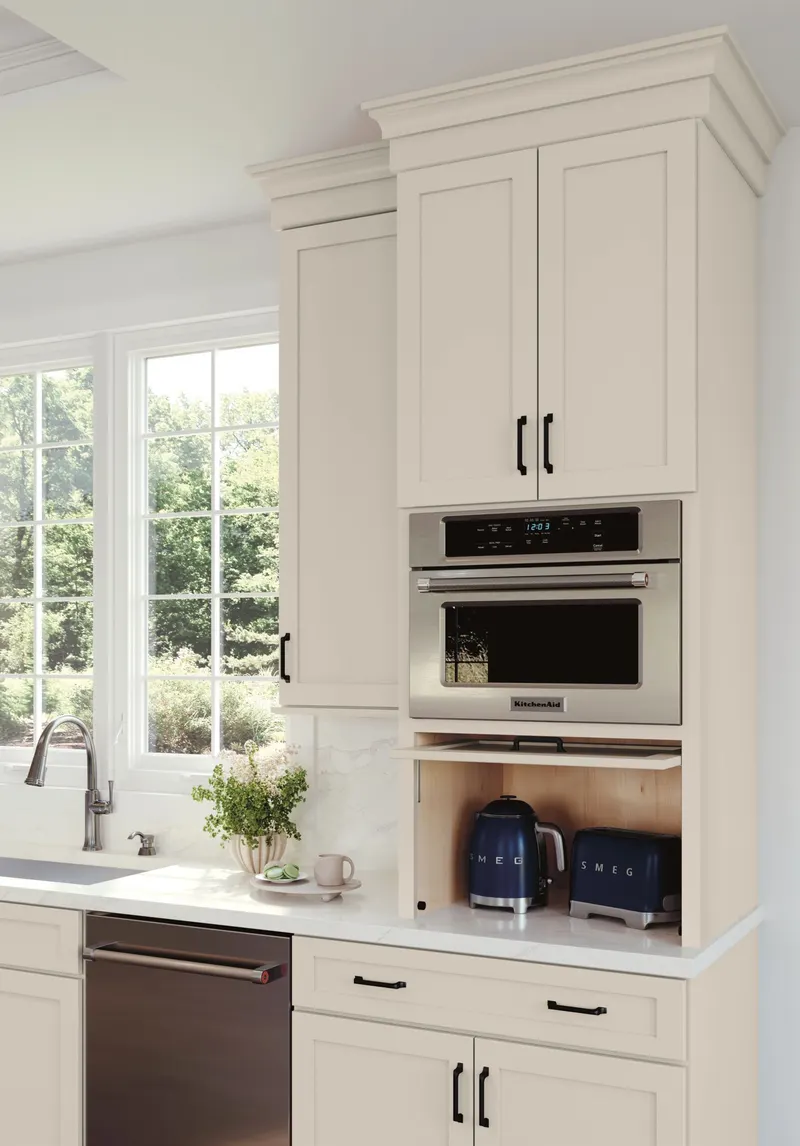 Built-In Microwave Cabinet, from the Medallion storage line we carry