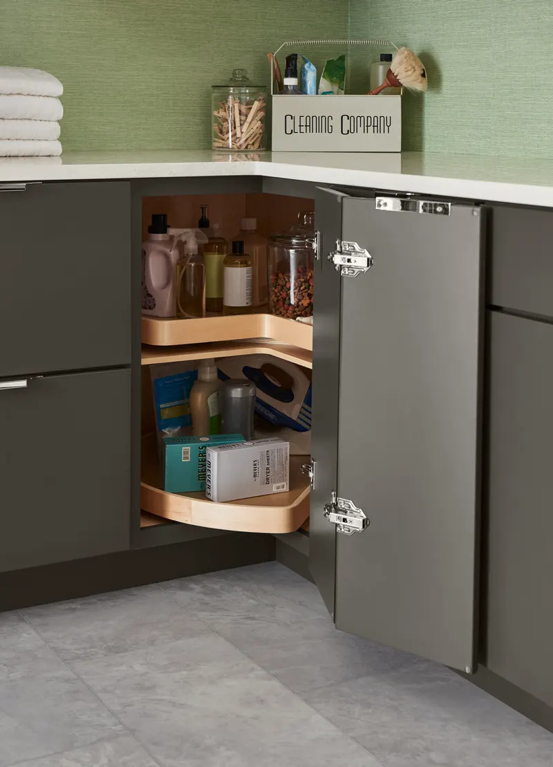 Lazy Susan Corner, from the Medallion storage line we carry