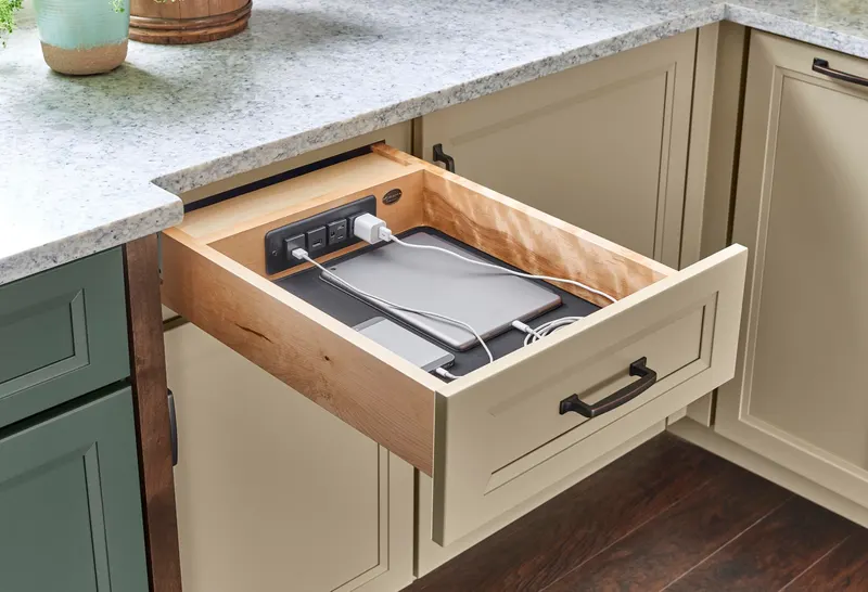 Mobile Devices Charging Drawer, from the Medallion storage line we carry