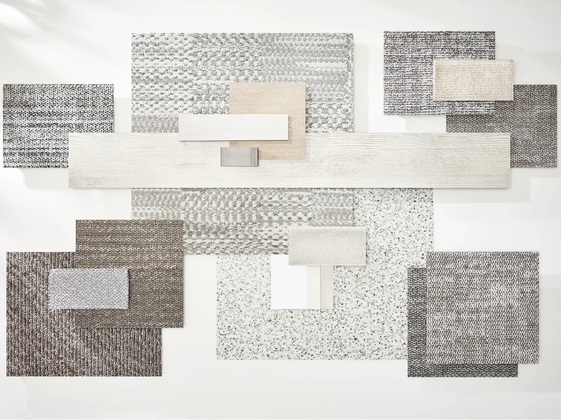 Shaw Contract SelectOFFICE Light Beige carpet tile palette installed.